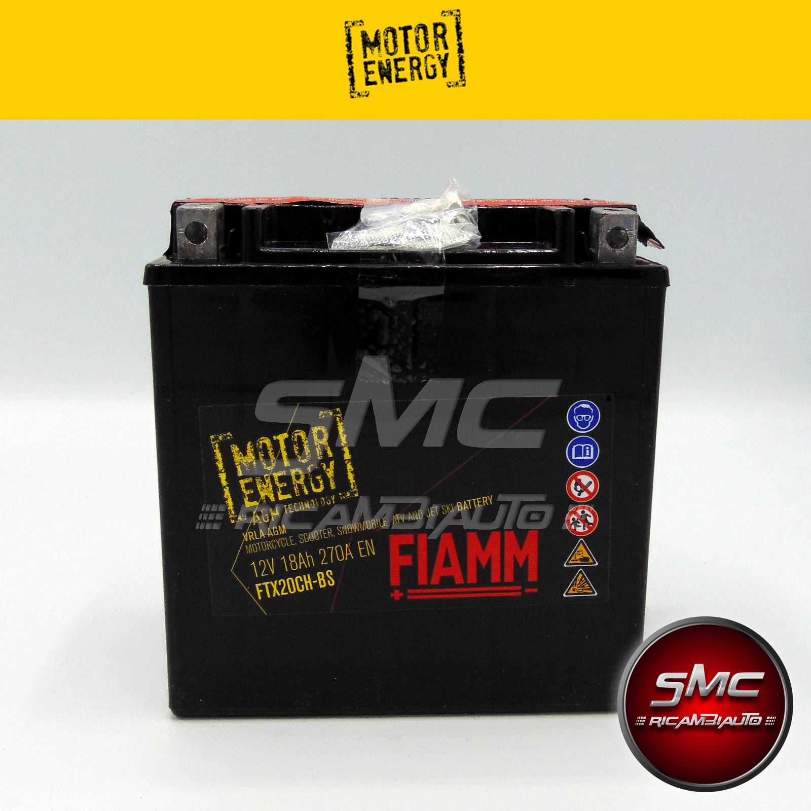 Fiamm Batteria Auto 7904493 Ricambi Auto SMC